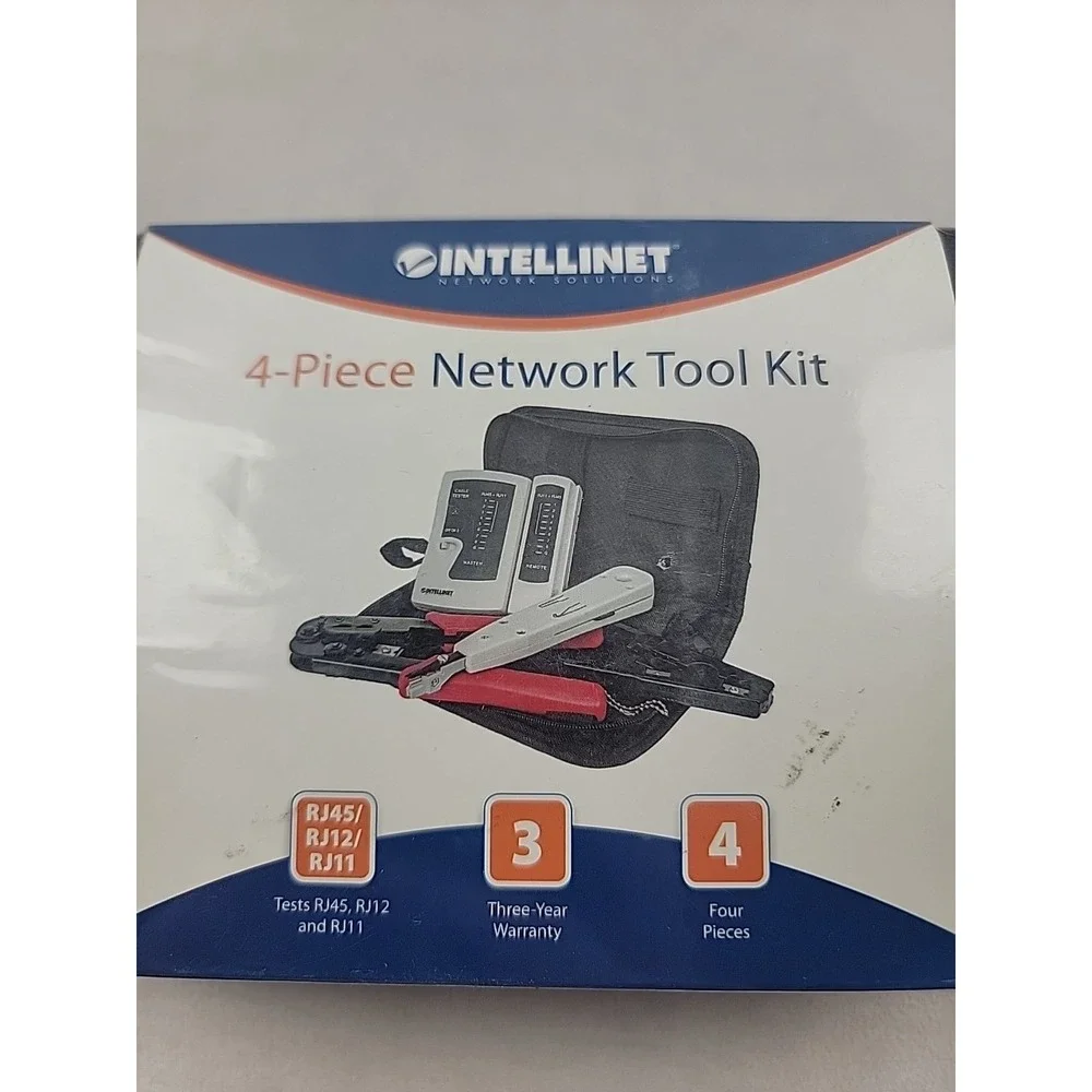 4 Piece Professional Computer Network Installation Tool Kit, Manhattan 780070